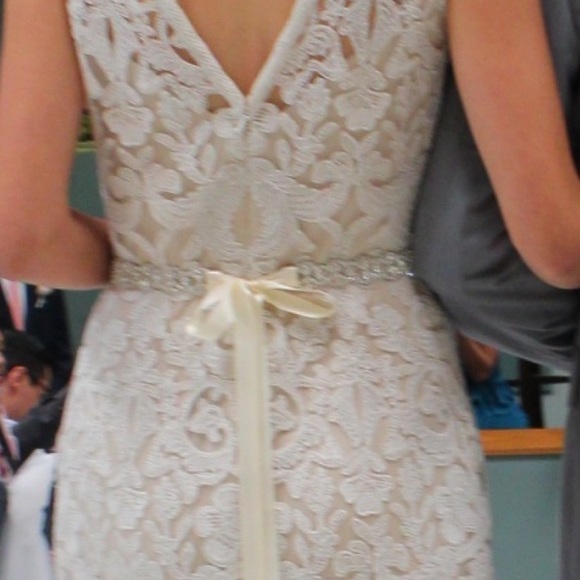 Handmade Crystal Rhinestone Wedding Sash - Picture 6 of 7